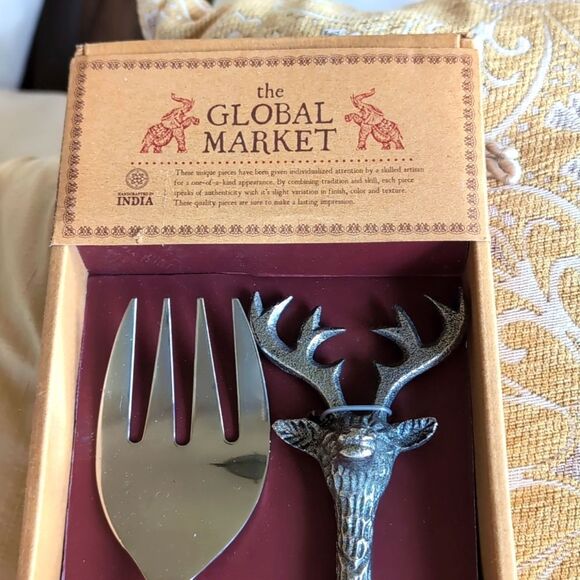 Vintage set of Stainless Steel Serving pieces from the Global Market - Picture 3 of 8